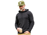 Quilted Hoodie - Black Key