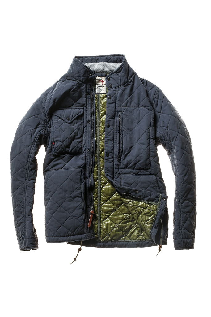 Quilted Tanker - Navy