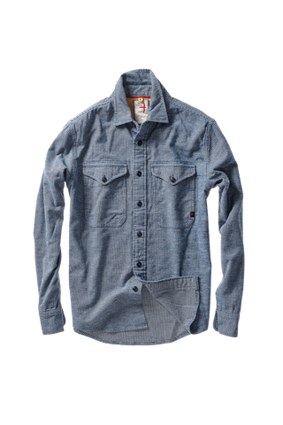 Utility Workshirt - Blue/White/Navy Houndstooth