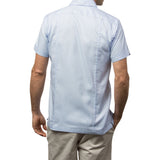 El Guapo Guayabera Shirts, Mexican Shirts for Men Light Blue White Woven  3