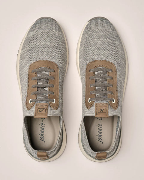 Knit Mesh Runner Sneaker  - Gray