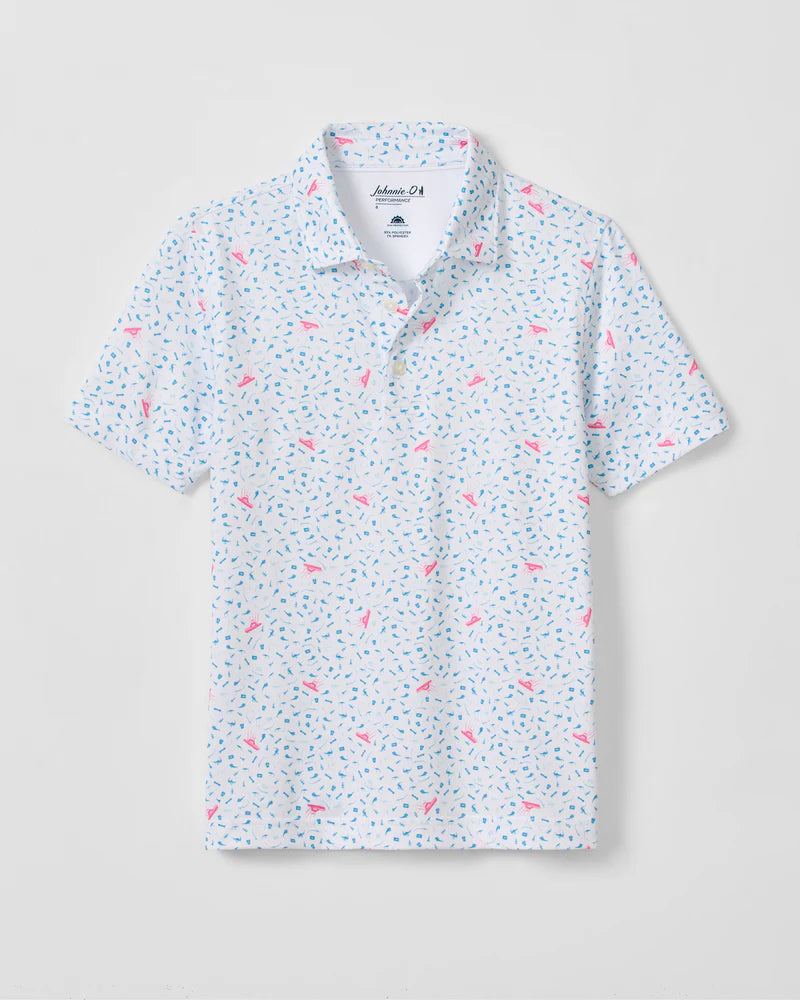 JO Angler Boys Polo - White
