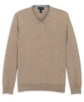 Cashmere V-neck Sweater - Fur