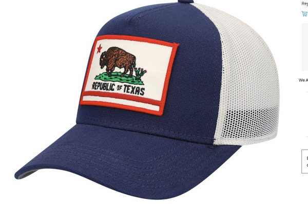 Republic of Texas Trucker Hat - Ivory/Navy