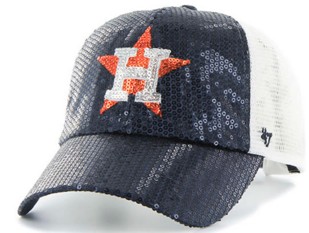 Houston Astros 47 Sequin Trucker Hat - Navy