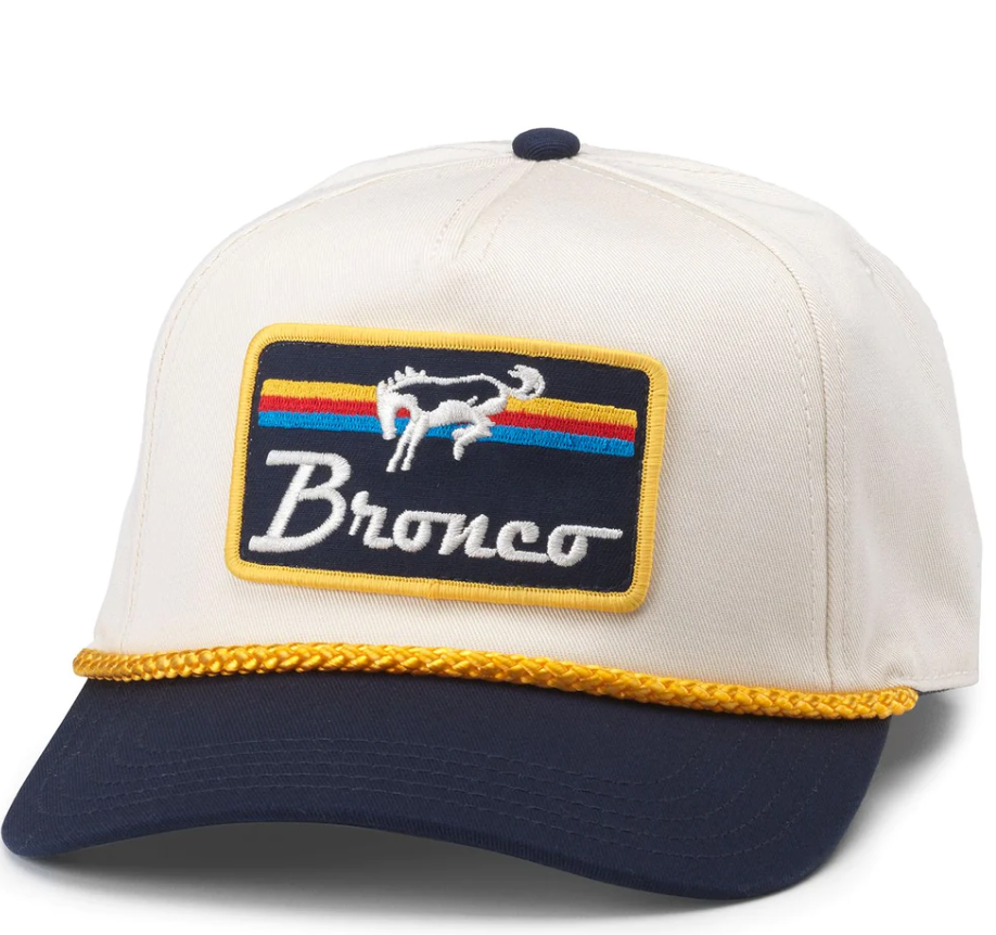 Bronco Roscoe Hat - Ivory/Navy