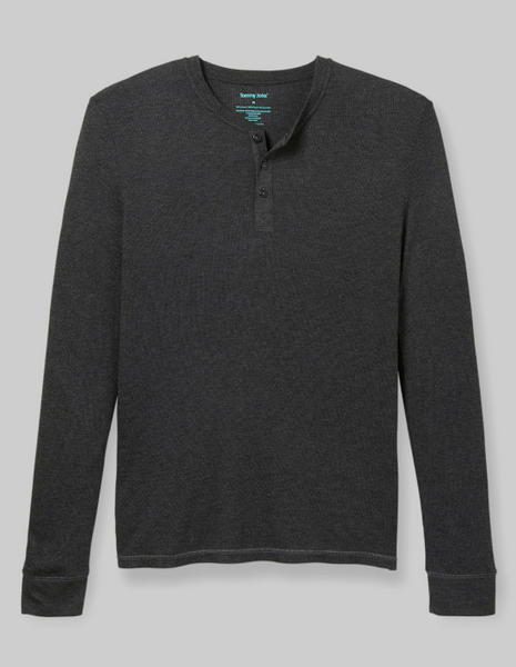 Lounge Henley - Charcoal Heather