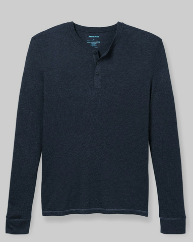 Lounge Henley - Dress Blues Heather