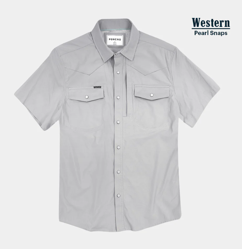 The Laredo Western Short Sleeve - Grey