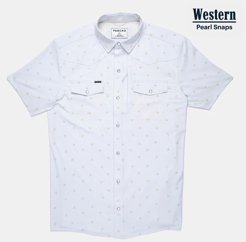 The Bonito Western Short Sleeve - Blue Floral