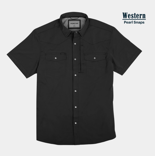 The Bandera Western Short Sleeve - Black