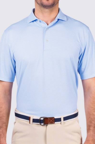 Lennon Performance Polo - Luxe Blue