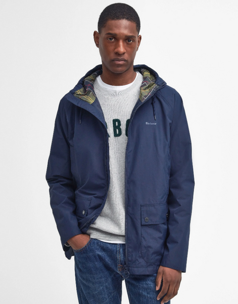 Barbour Hooded Domus Waterproof Jacket Navy Classic Paris Texas Apparel Co