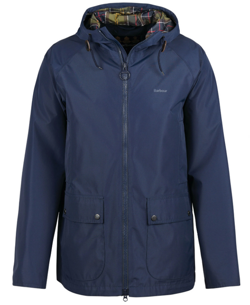 Barbour Hooded Domus Waterproof Jacket - Navy Classic