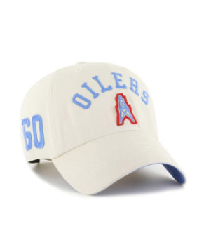 Houston Oilers 47 Clubhouse Clean Up Hat - Sandstorm