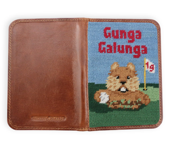 Gopher Golf Needlepoint Golf Scorecard Holder