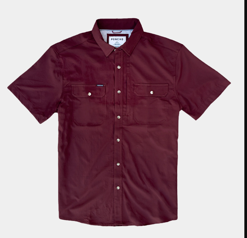 The Chicken Original Short Sleeve - Solid Maroon