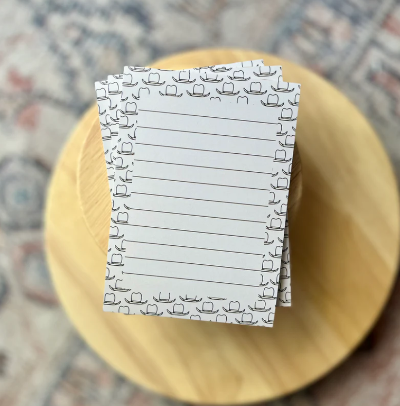 Cowboy Hats Notepad – Paris Texas Apparel Co
