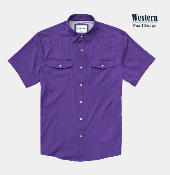 The Billy Bob - Western Short Sleeve - Purple