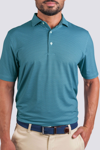 Doone Performance Polo - 	Juniper/Wave