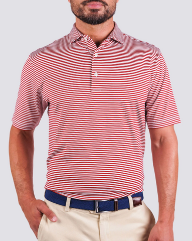 Cooper Stripe Performance Polo - Grenadine