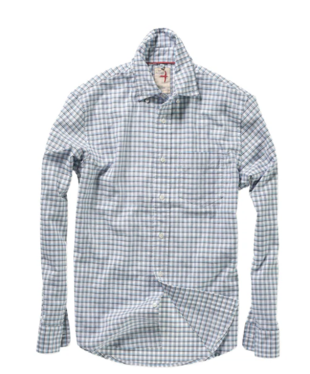 Huntsman Blues Shirt - White/Navy Tattersall