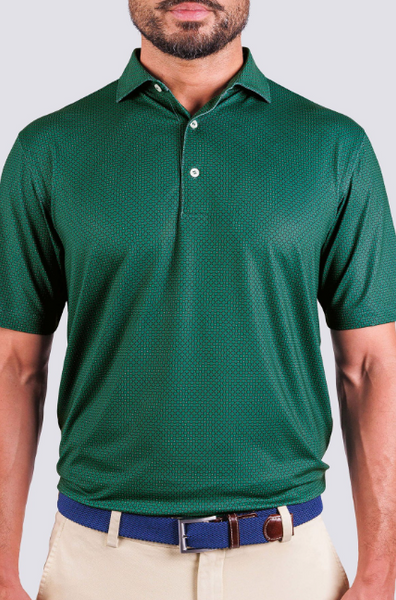 Adams Performance Polo - Fir/Admiral