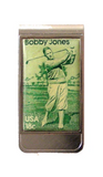 1981 Bobby Jones Postage Stamp Money Clip