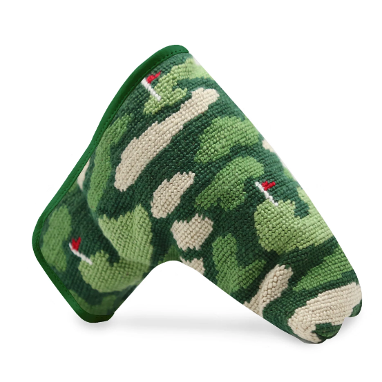 Golfer's Camo Needlepoint Putter Headcover