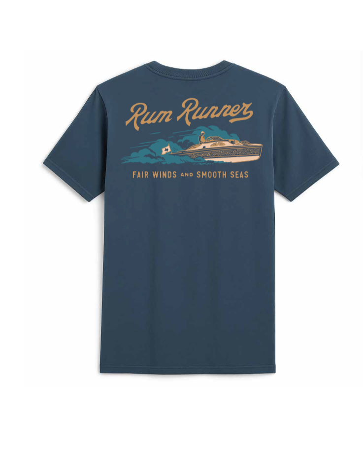 Rum Runner Pocket T-Shirt - Navy