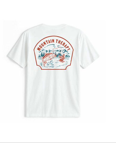 Mountain Therapy Pocket T-Shirt - White