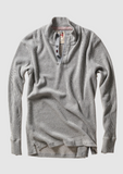 Bi-Waffle Mock Shirt - Pale Grey