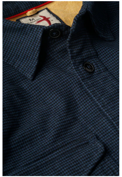 Utility Workshirt - Navy/Black Houndstooth