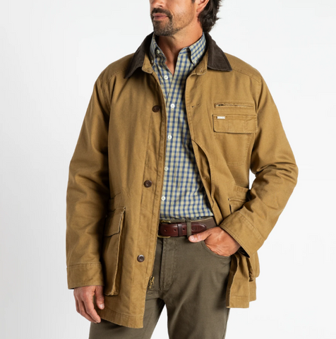 Field Canvas Barn Coat - Dull Gold