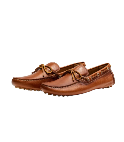 Leather Getaway Driver - Cognac