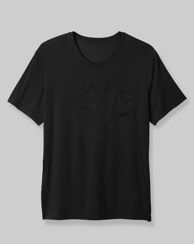 Second Skin Pajama Pocket Tee - Black