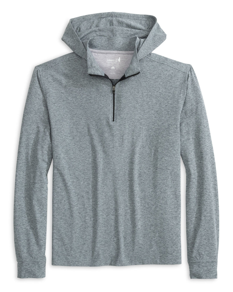 Slaton Performance 1/4 Zip Hoodie - Heather Black