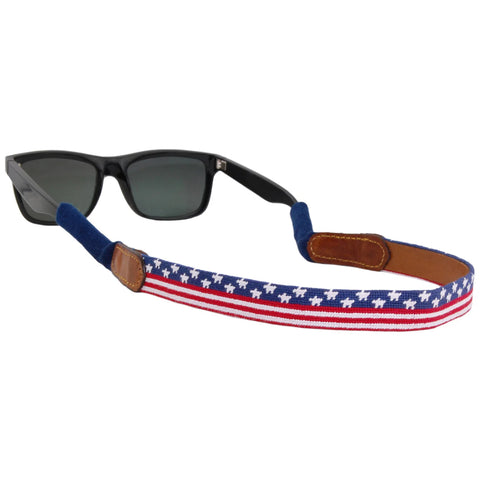 Old Glory Needlepoint Sunglass Strap