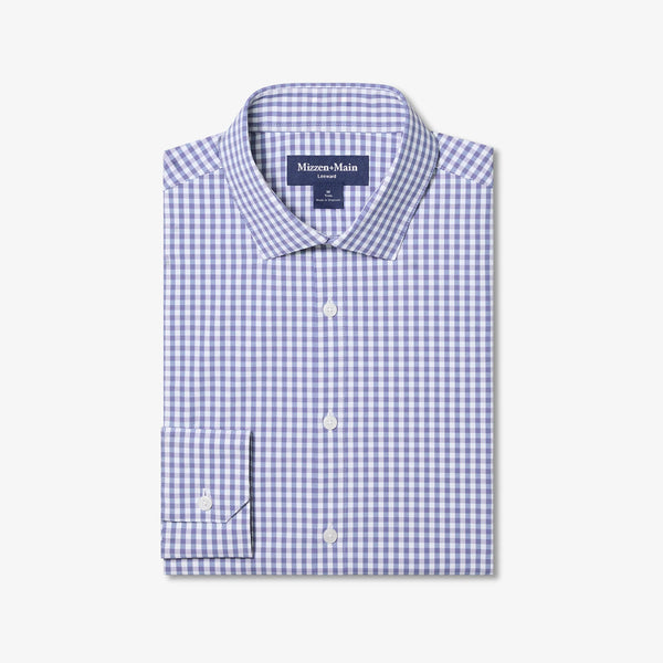 Leeward Button Down Shirt - Purple Dusk Alex Plaid
