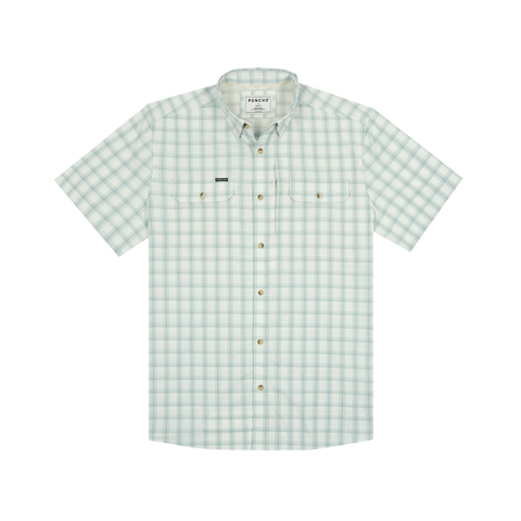 The 10 Weight Original Short Sleeve - Grey & Dusty Green Plaid
