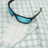 The 10 Weight Original Short Sleeve - Grey & Dusty Green Plaid