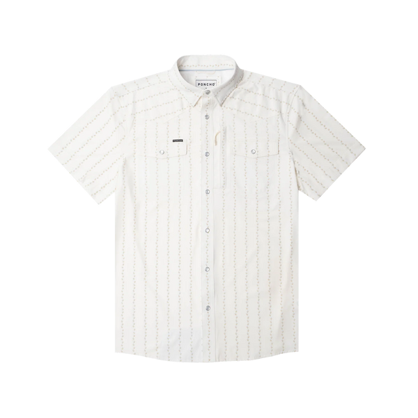 The 1836 Western Short Sleeve - Blue Bonnet Stripe