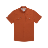 The Bertha Western Short Sleeve - Burnt Orange UT Logo