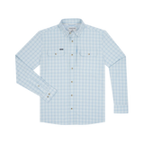 The Boca Grande Original Long Sleeve - Ocean Blue Check Plaid