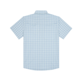 The Charlotte Harbor Original Short Sleeve - Ocean Blue Check Plaid