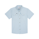 The Charlotte Harbor Original Short Sleeve - Ocean Blue Check Plaid