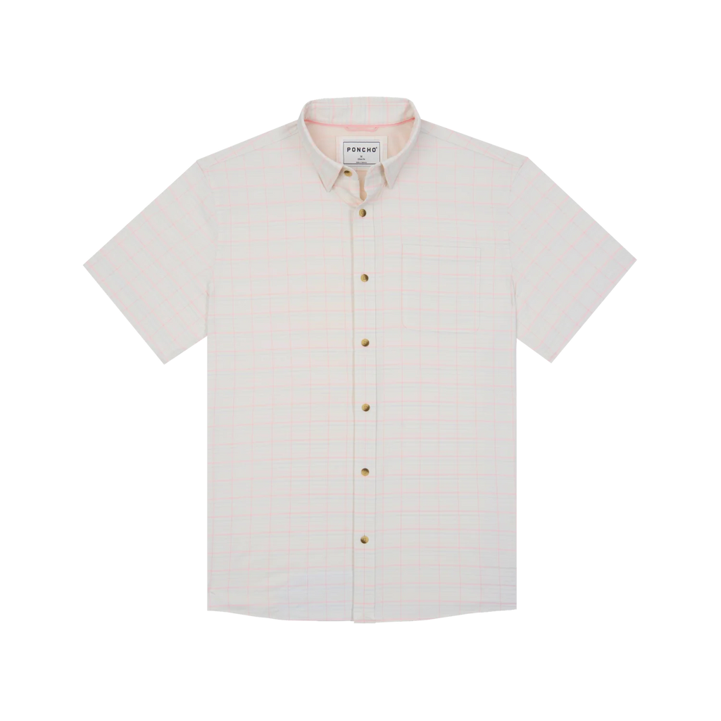 The Chattahoochee Ultra-Lite Short Sleeve - Cream Red and Blue Plaid