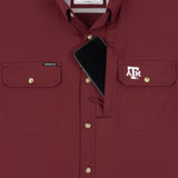 The College Station Original Short Sleeve - Maroon A&M Logo