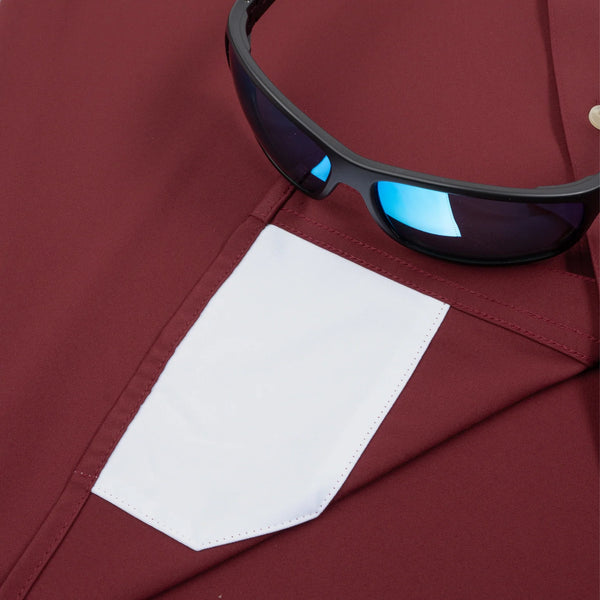 The College Station Original Short Sleeve - Maroon A&M Logo