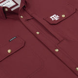 The College Station Original Short Sleeve - Maroon A&M Logo